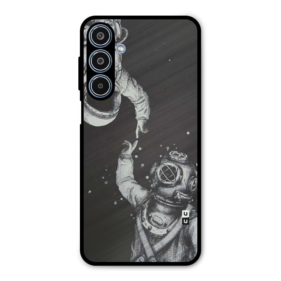 Space Meeting Metal Back Case for Galaxy M35