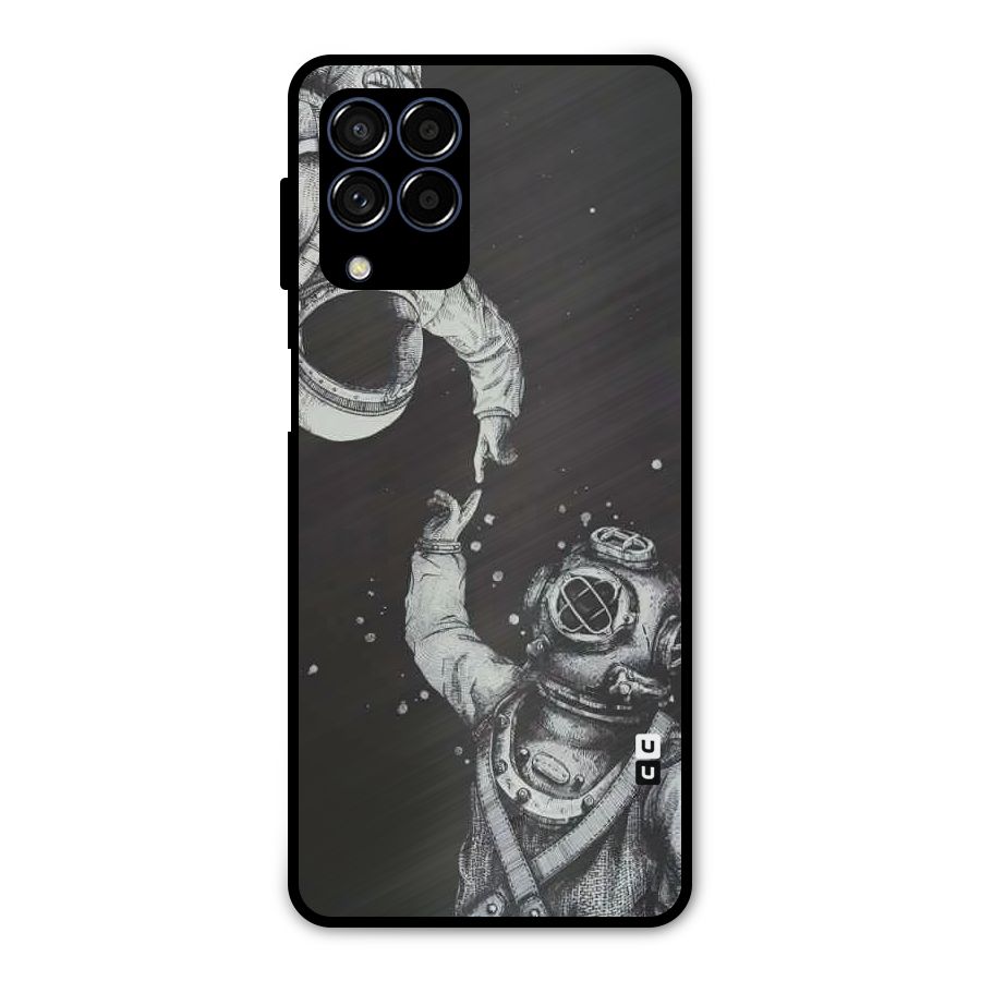 Space Meeting Metal Back Case for Galaxy M53 5G