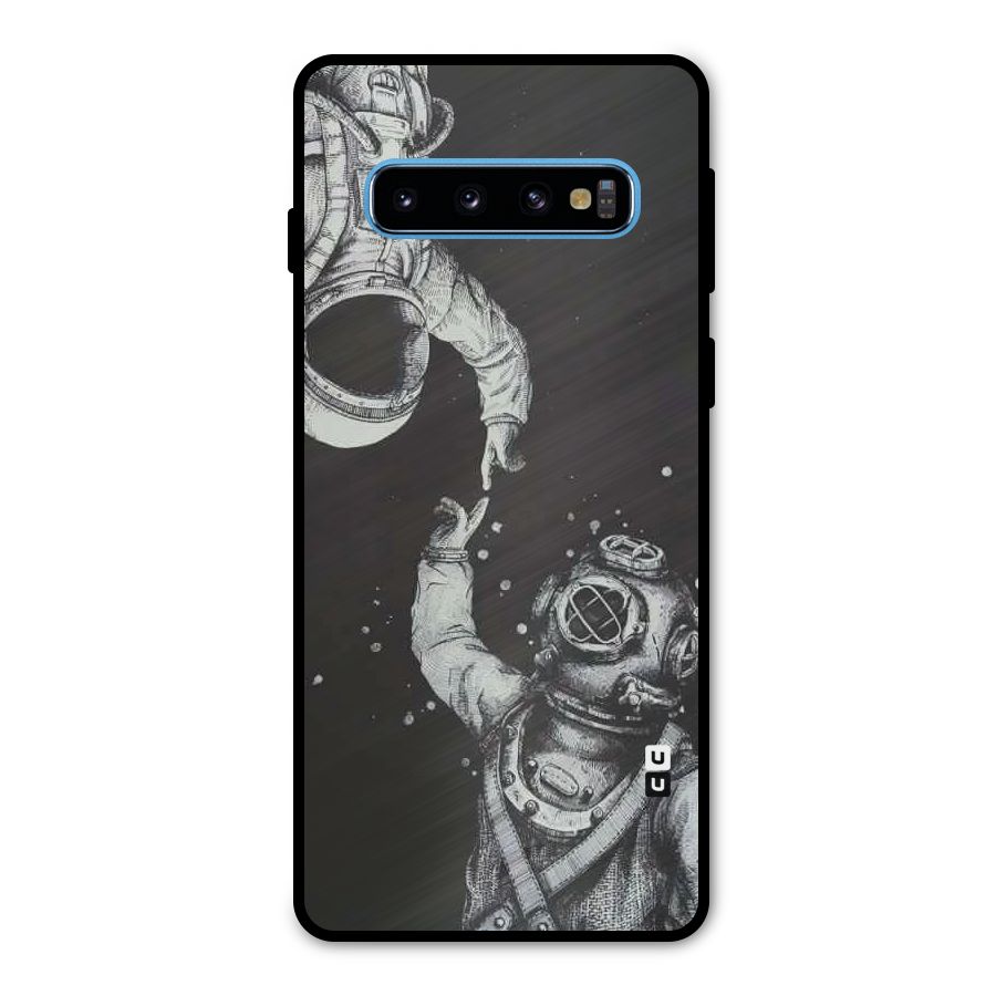 Space Meeting Metal Back Case for Galaxy S10