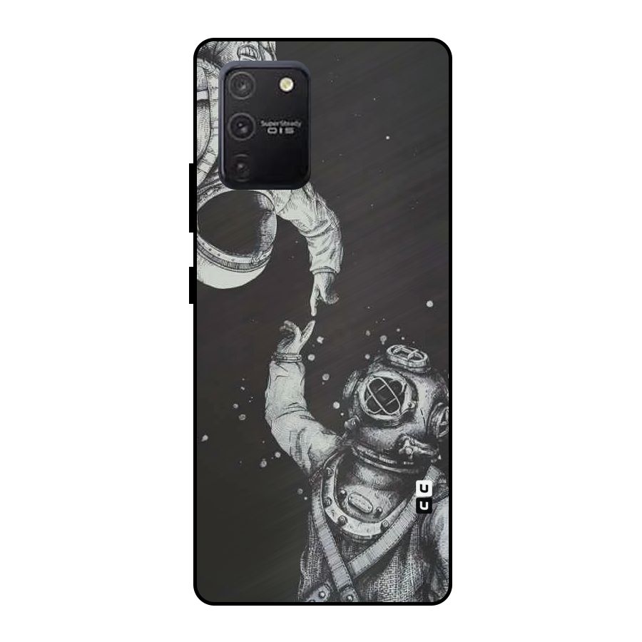Space Meeting Metal Back Case for Galaxy S10 Lite