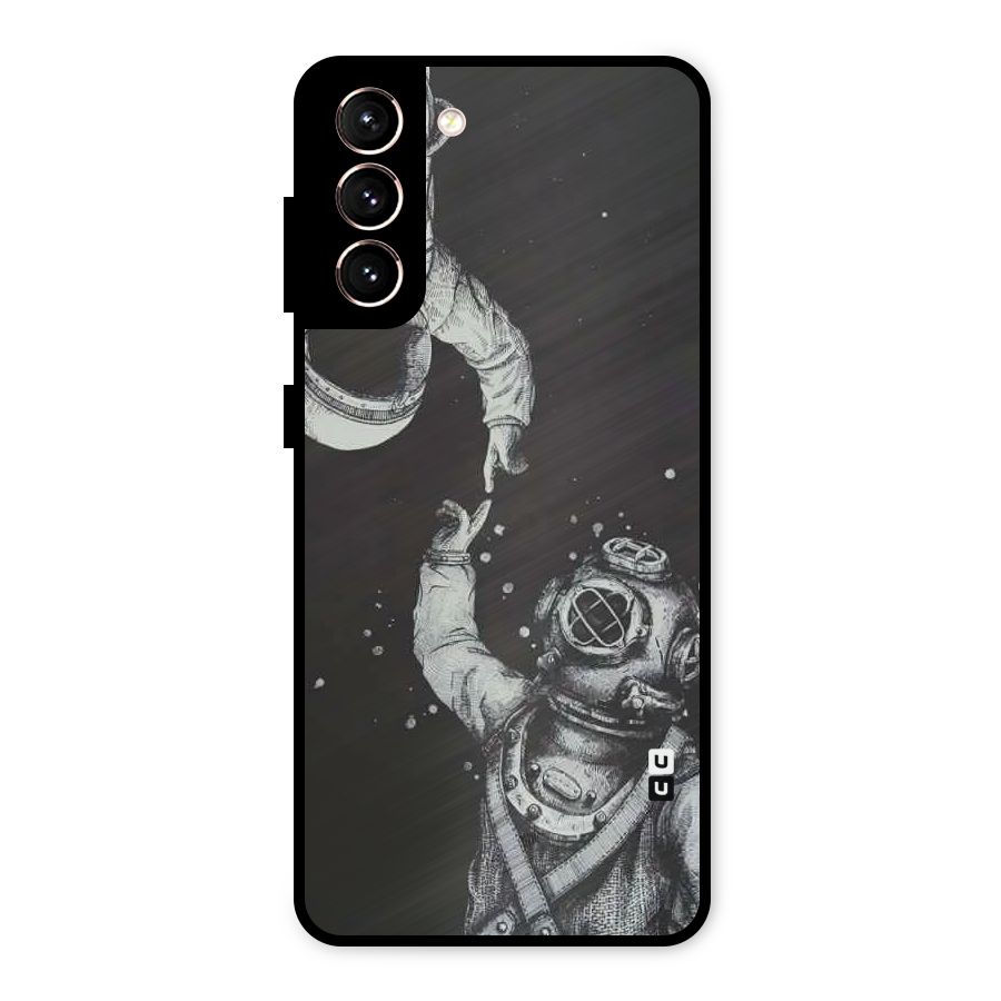 Space Meeting Metal Back Case for Galaxy S21 5G