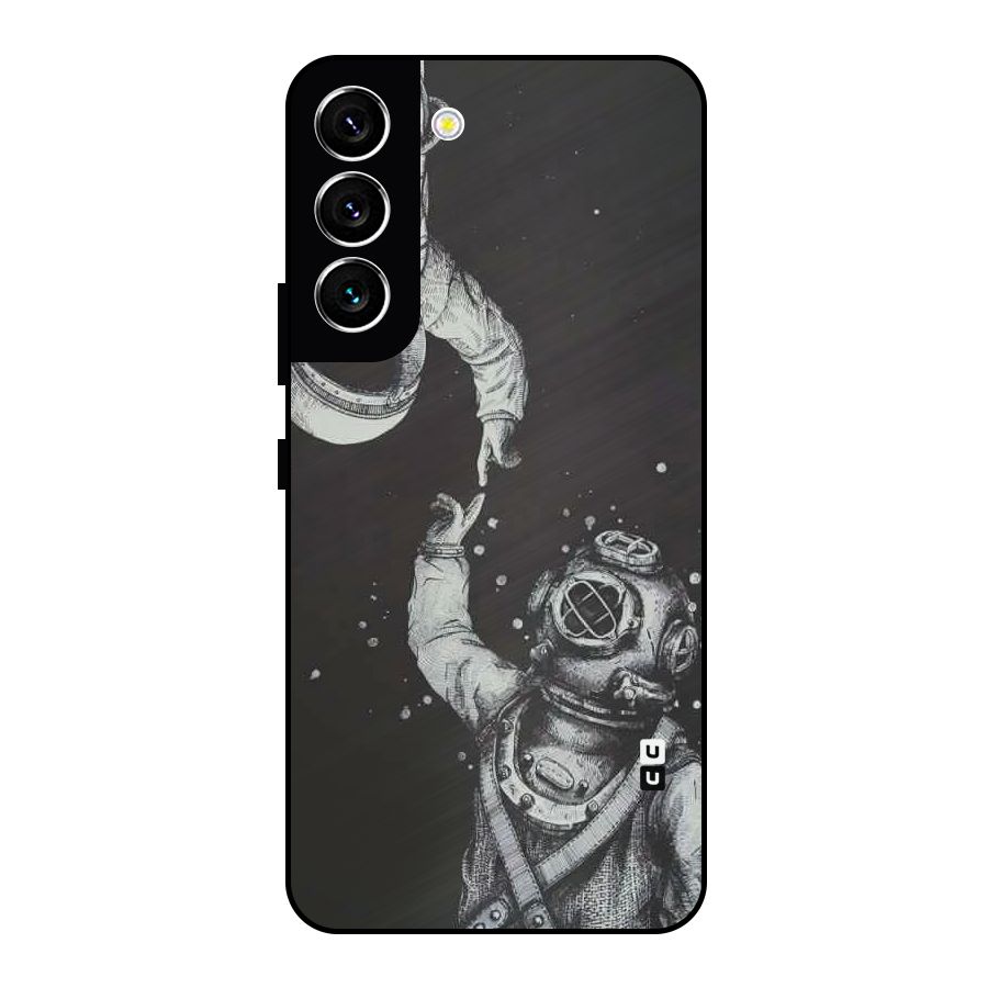 Space Meeting Metal Back Case for Galaxy S22 5G