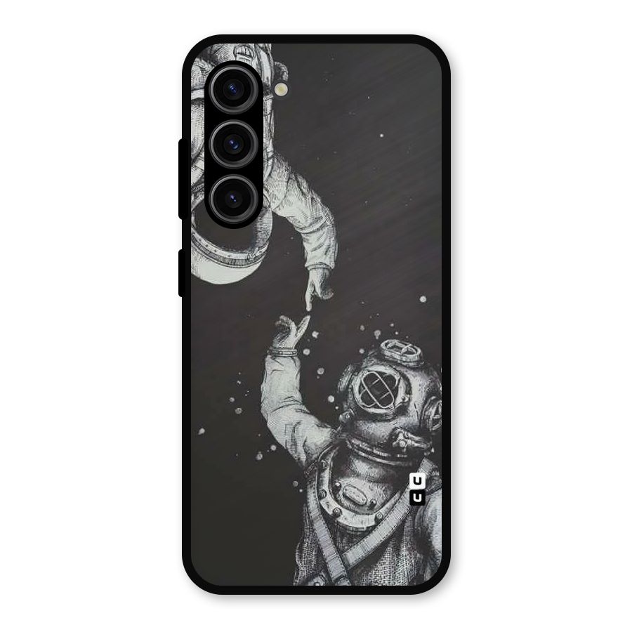 Space Meeting Metal Back Case for Galaxy S23