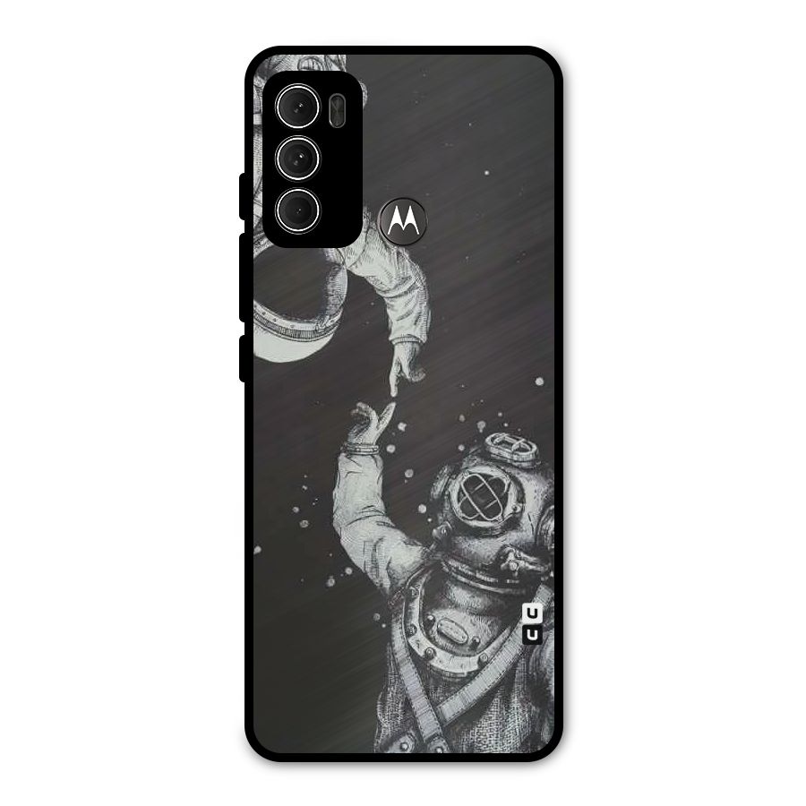 Space Meeting Metal Back Case for Moto G60