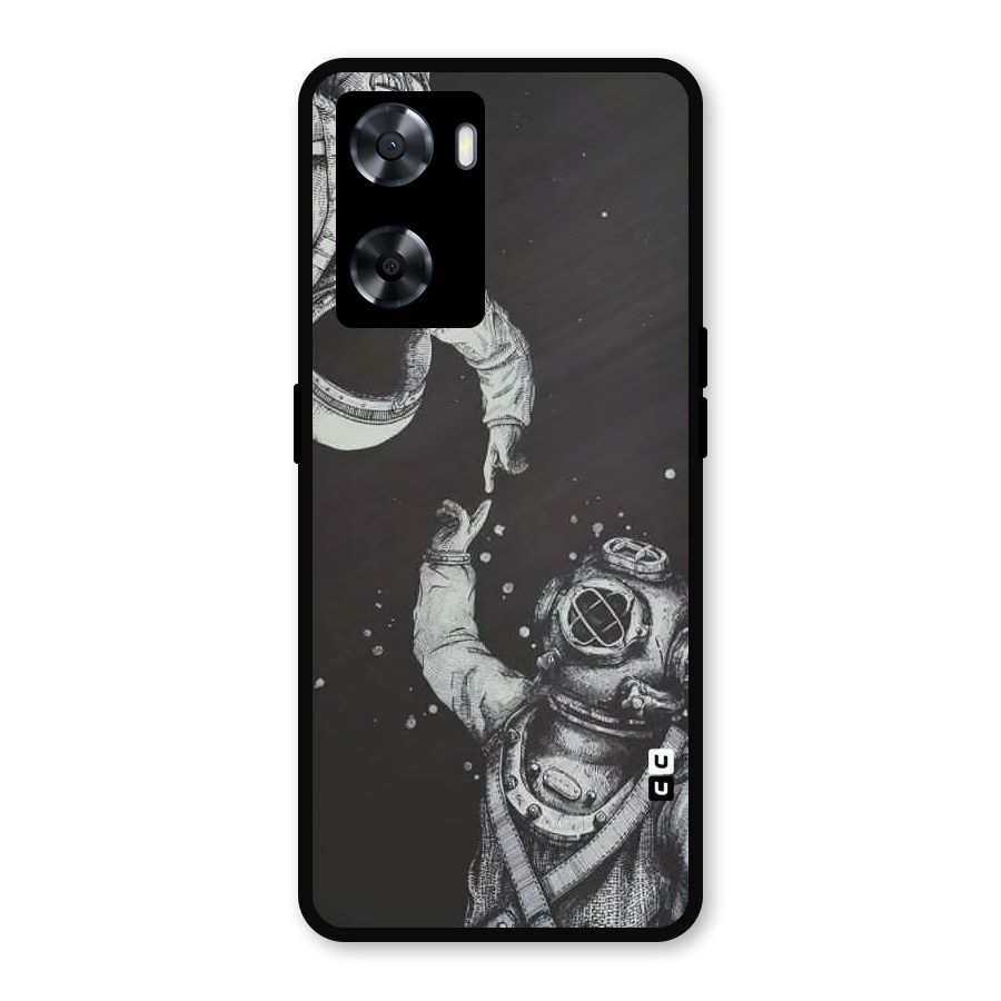 Space Meeting Metal Back Case for Oppo A57 2022