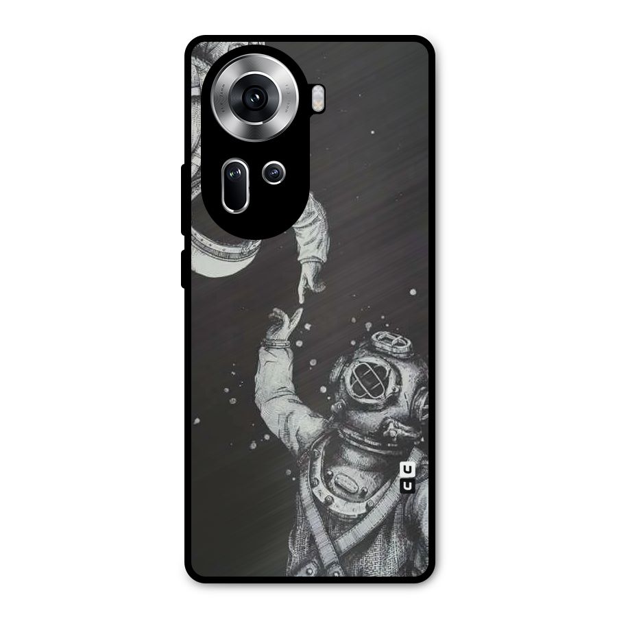 Space Meeting Metal Back Case for Oppo Reno11 5G