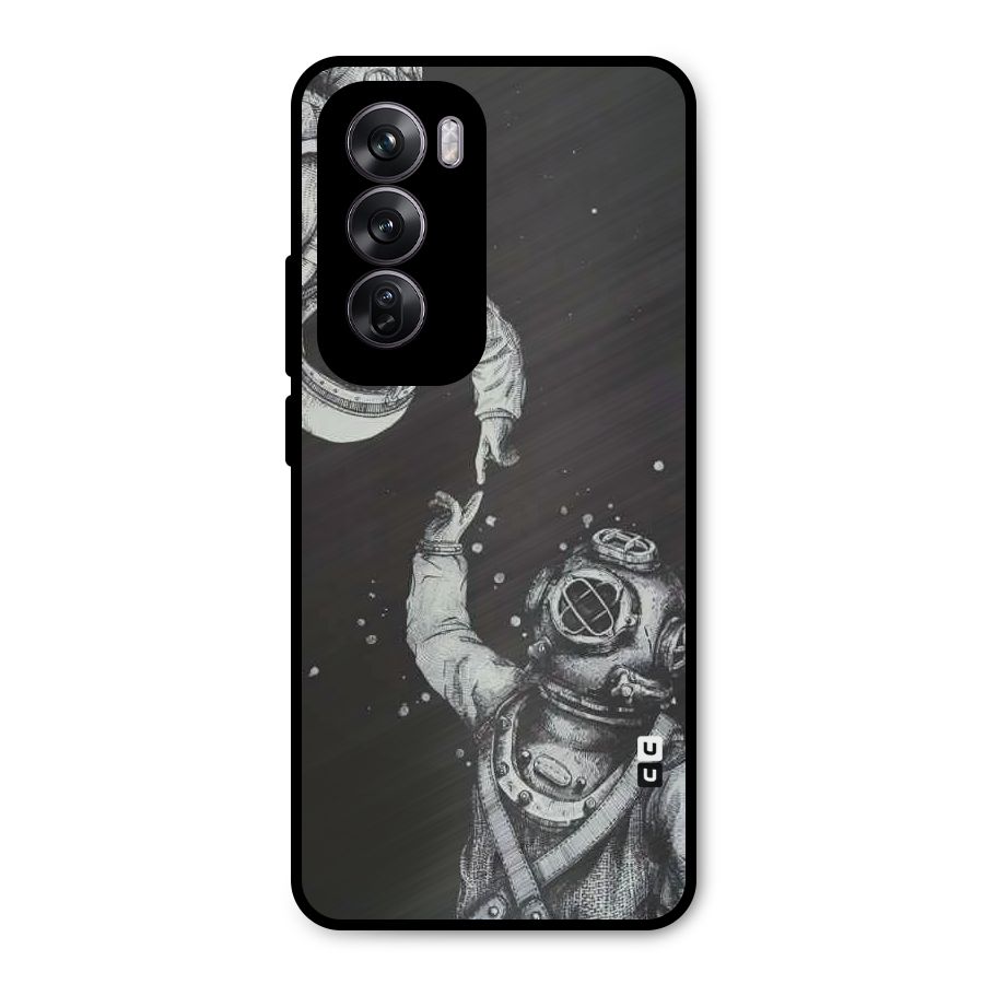 Space Meeting Metal Back Case for Oppo Reno12 Pro