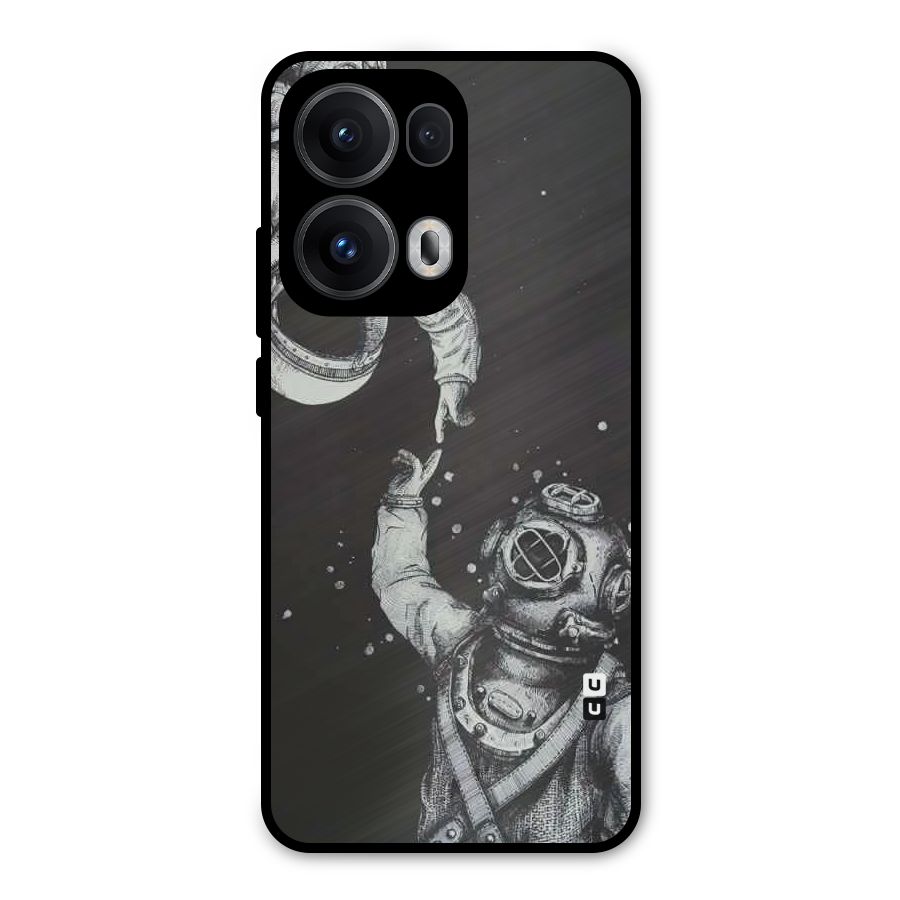 Space Meeting Metal Back Case for Oppo Reno13 Pro
