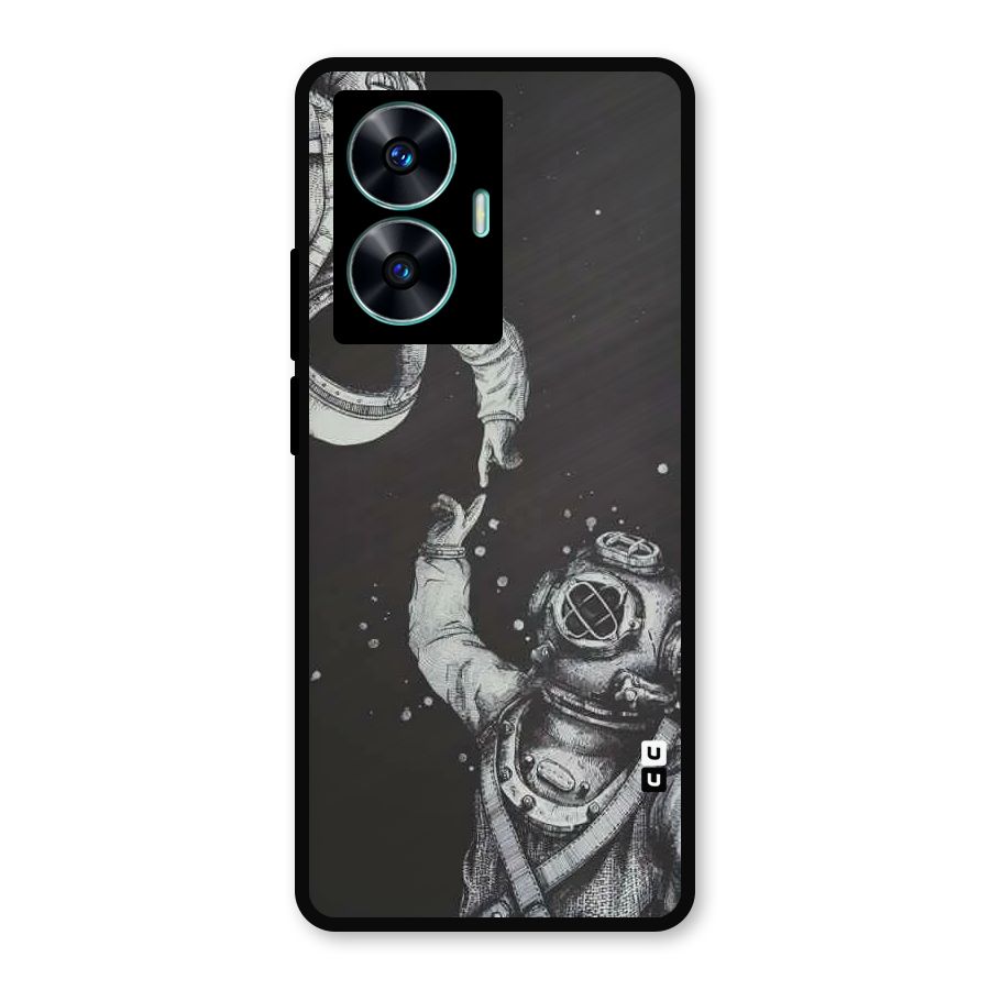 Space Meeting Metal Back Case for Realme Narzo N55