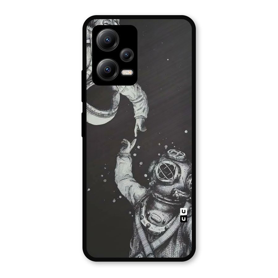 Space Meeting Metal Back Case for Redmi Note 12 5G