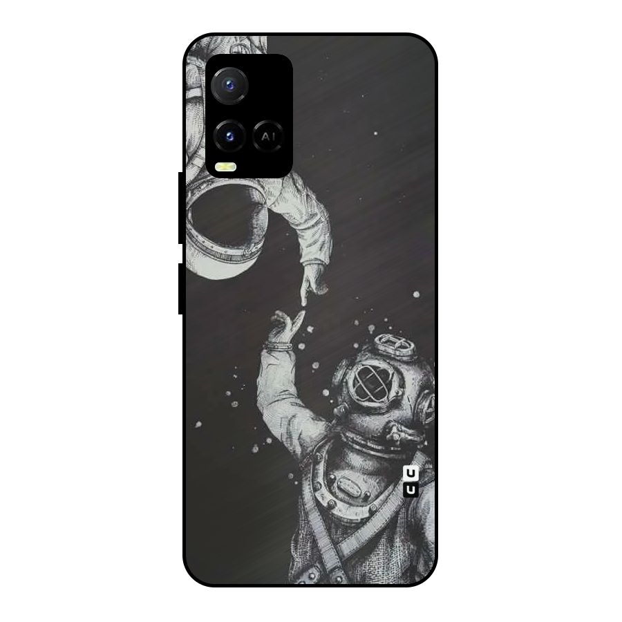 Space Meeting Metal Back Case for Vivo Y21A