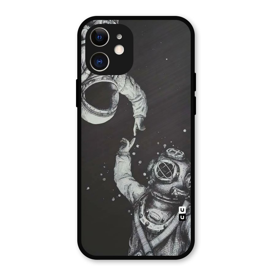 Space Meeting Metal Back Case for iPhone 12