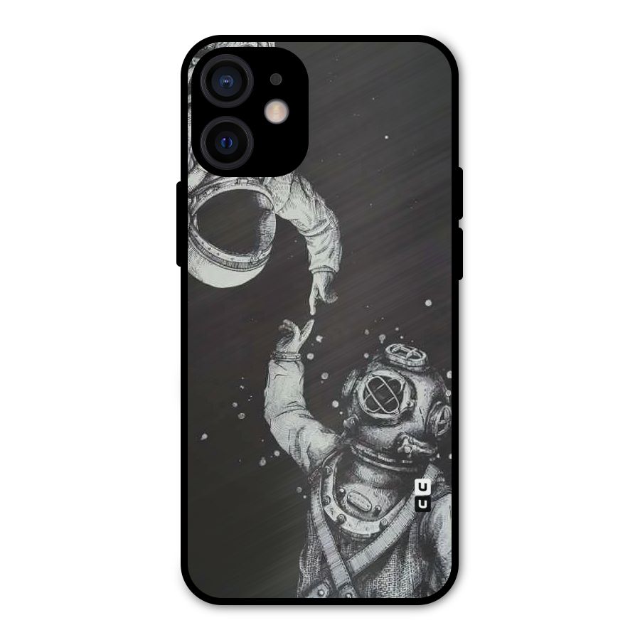 Space Meeting Metal Back Case for iPhone 12 Mini