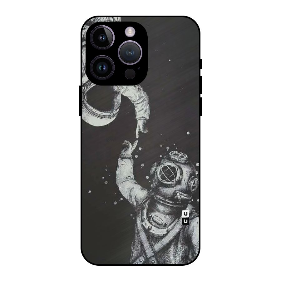 Space Meeting Metal Back Case for iPhone 14 Pro Max