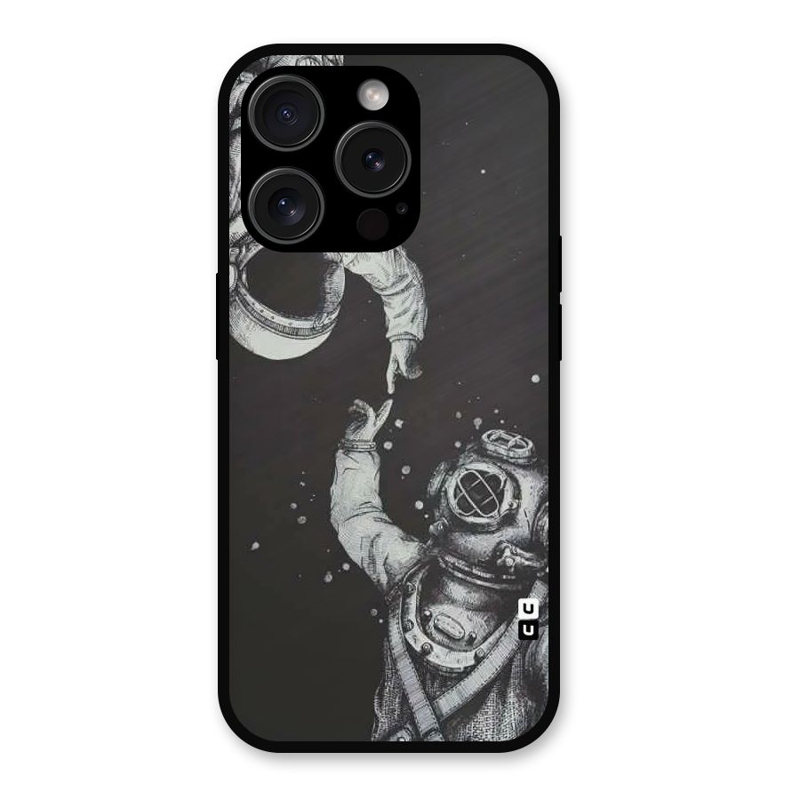 Space Meeting Metal Back Case for iPhone 15 Pro