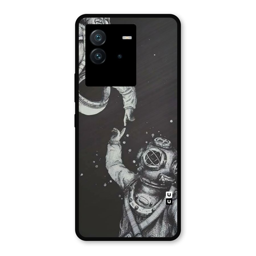 Space Meeting Metal Back Case for iQOO Neo 6 5G