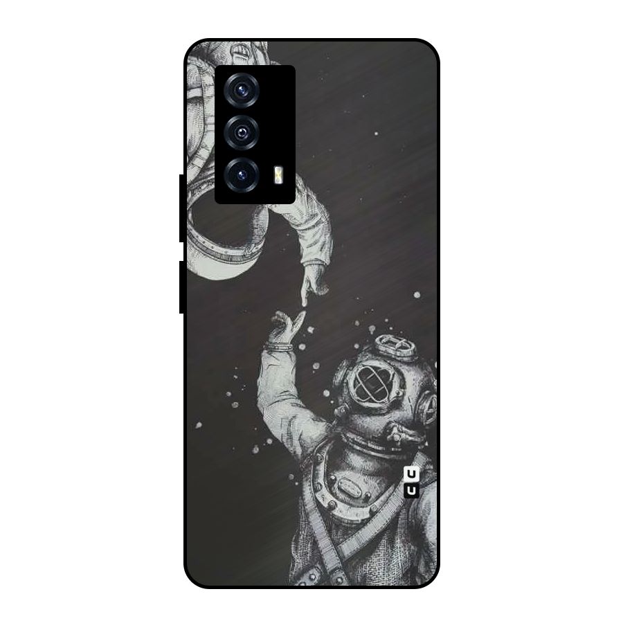 Space Meeting Metal Back Case for iQOO Z5