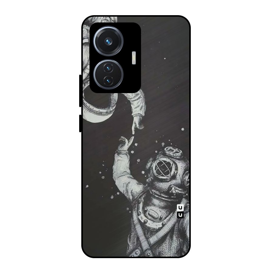 Space Meeting Metal Back Case for iQOO Z6 44W
