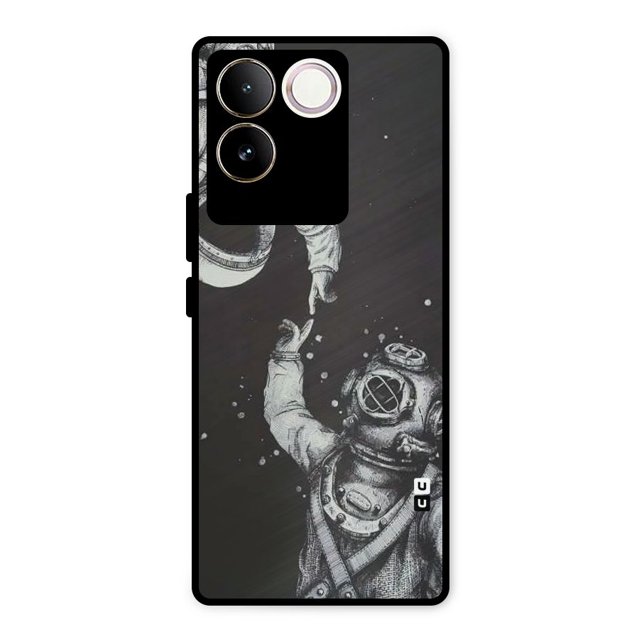 Space Meeting Metal Back Case for iQOO Z7 Pro