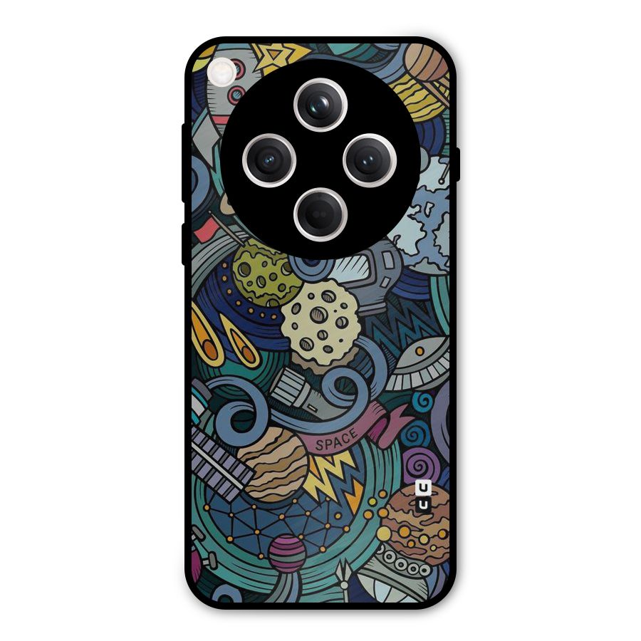 Space Pattern Blue Metal Back Case for Oppo Find X8