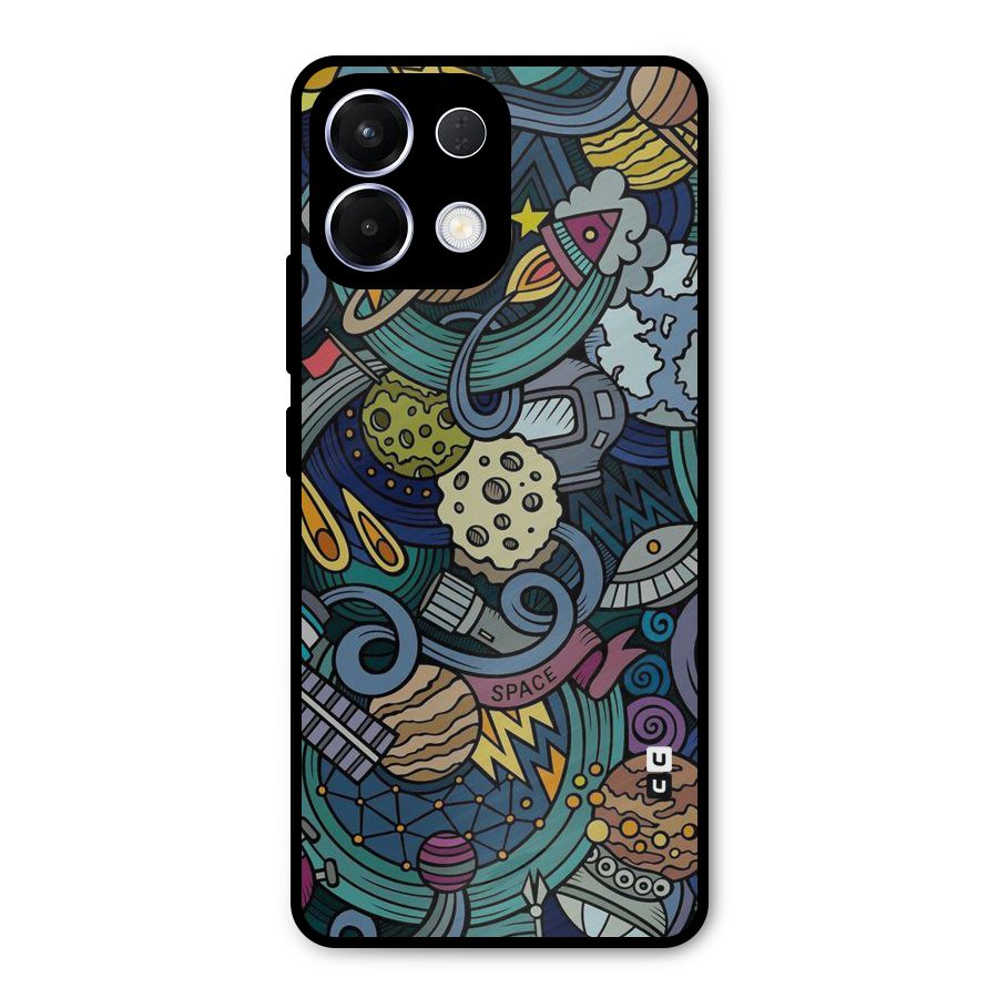 Space Pattern Blue Metal Back Case for Oppo K13