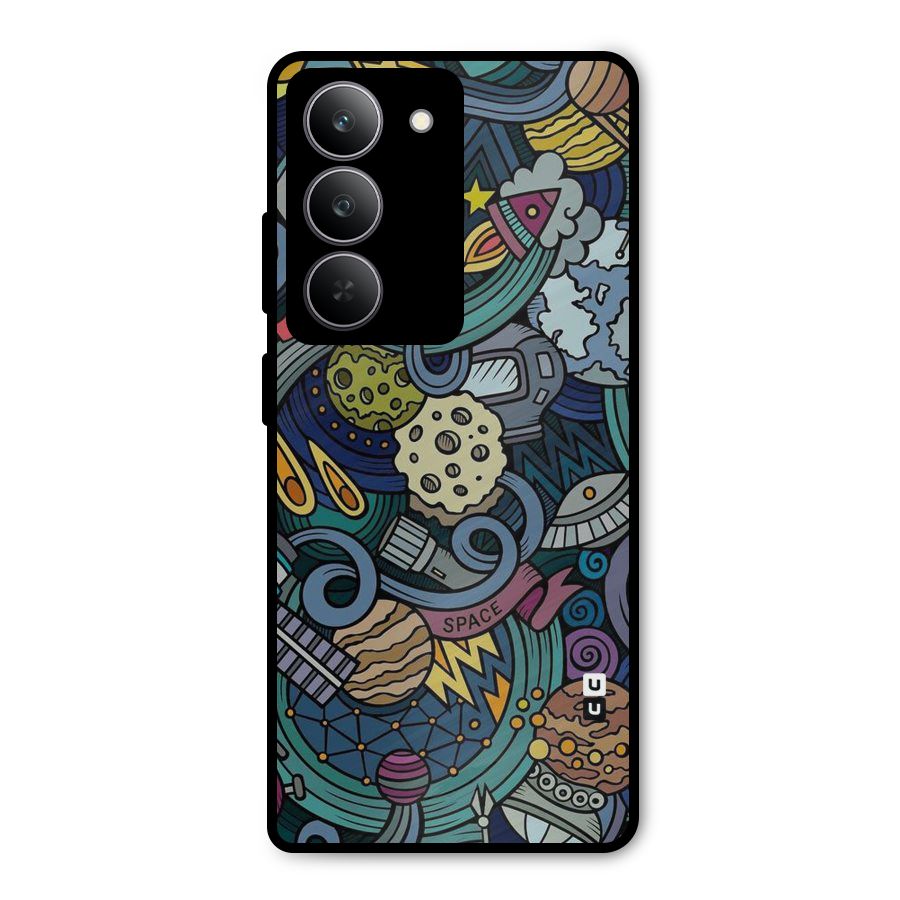Space Pattern Blue Metal Back Case for Realme P3x