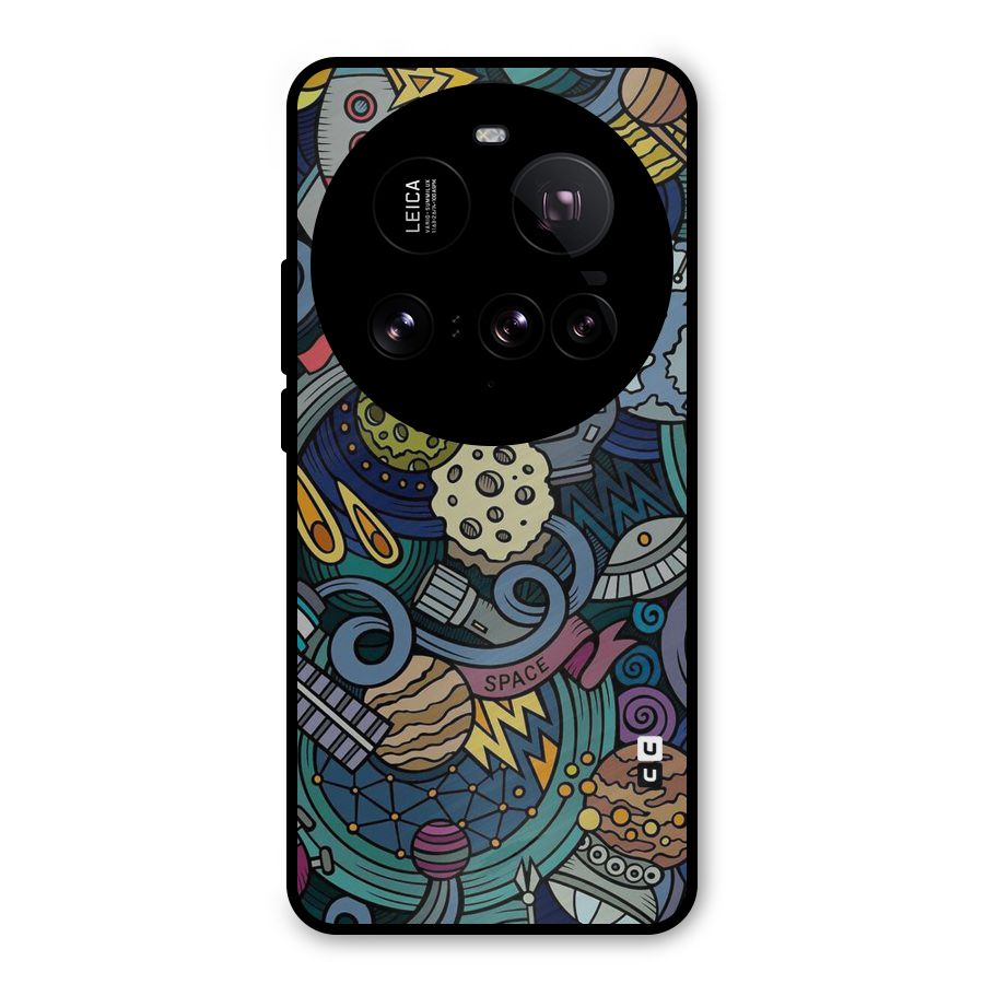 Space Pattern Blue Metal Back Case for Xiaomi 15 Ultra