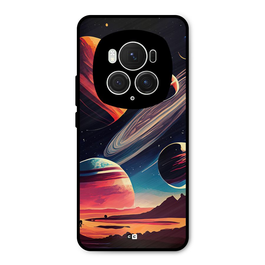 Space Planets Metal Back Case for Honor Magic6 Pro