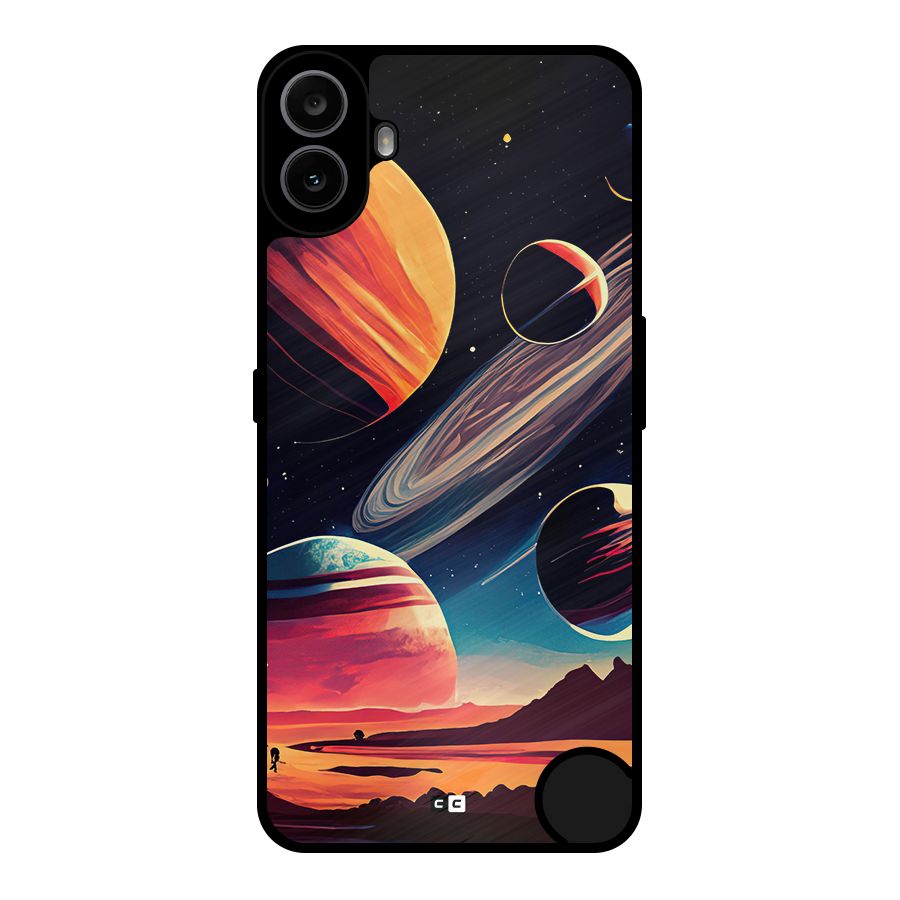 Space Planets Metal Back Case for Nothing CMF Phone 1