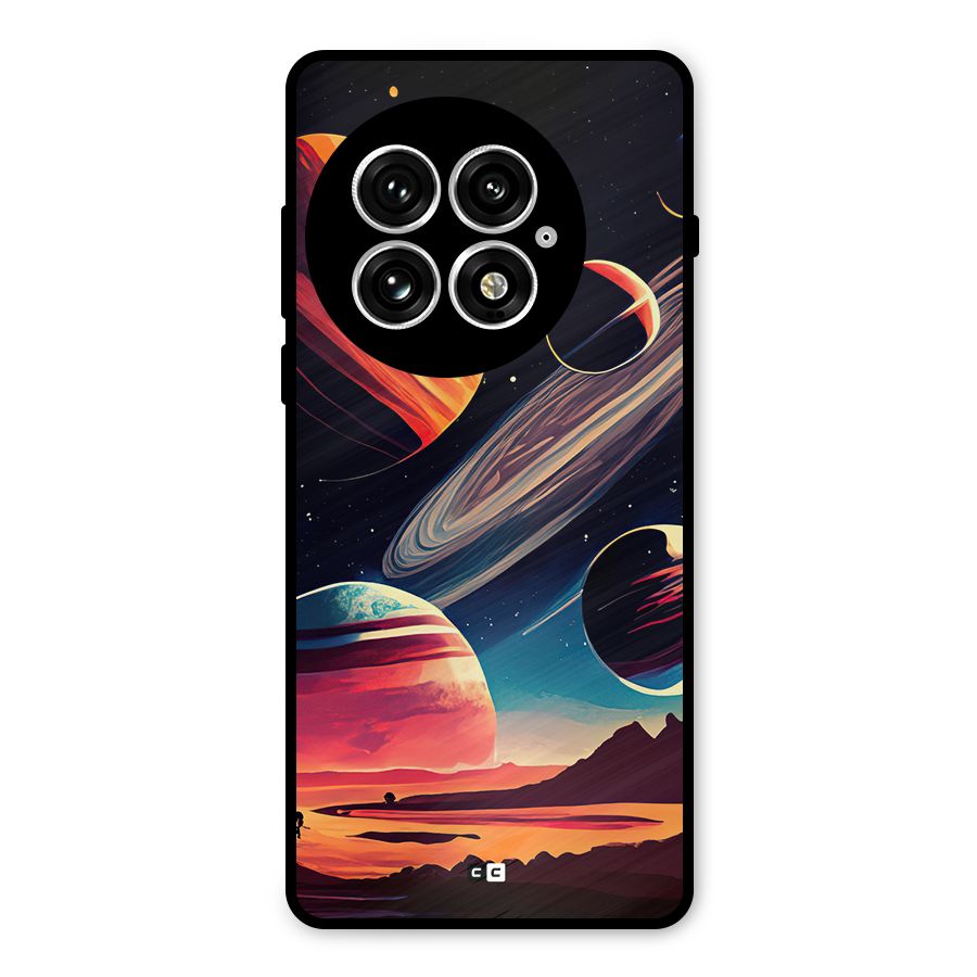 Space Planets Metal Back Case for OnePlus 13