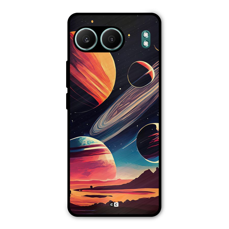 Space Planets Metal Back Case for OnePlus Nord 4