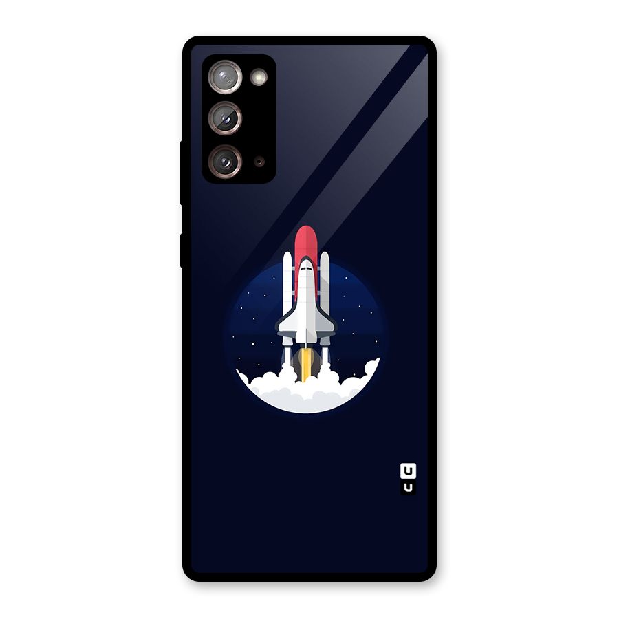 Space Rocket Minimal Glass Back Case for Galaxy Note 20
