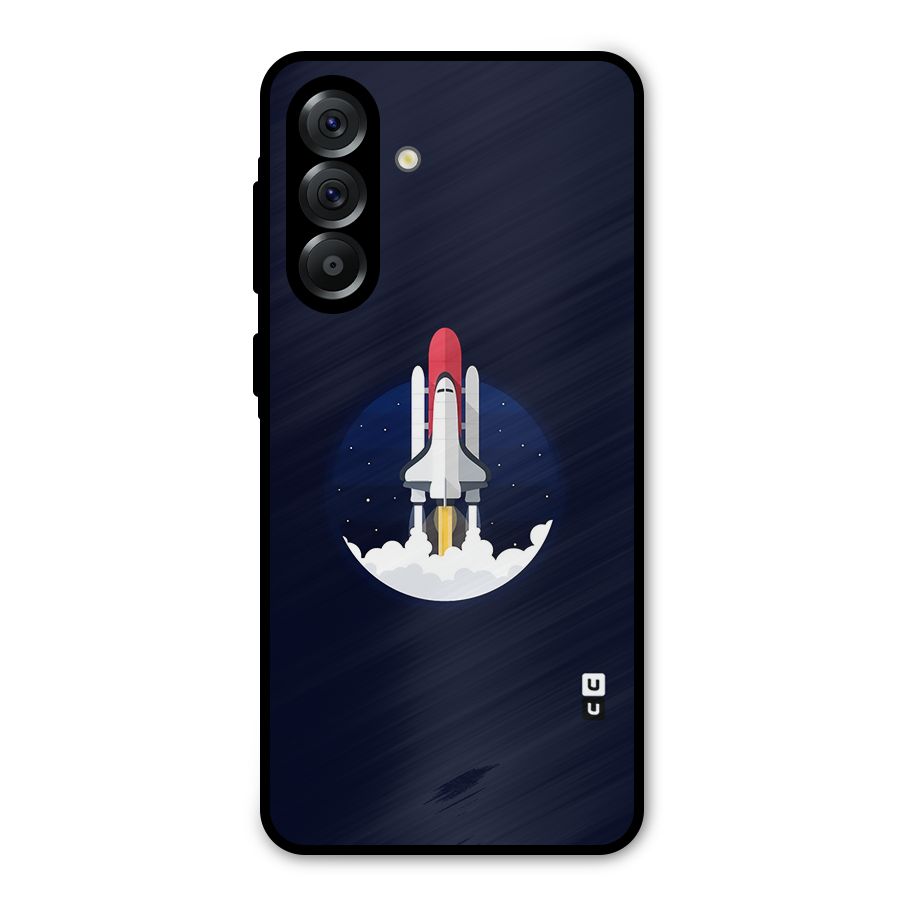 Space Rocket Minimal Metal Back Case for Galaxy A36