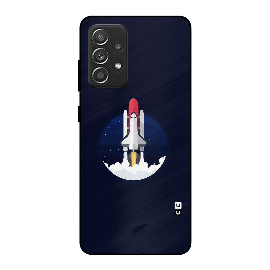 Space Rocket Minimal Metal Back Case for Galaxy A52s 5G