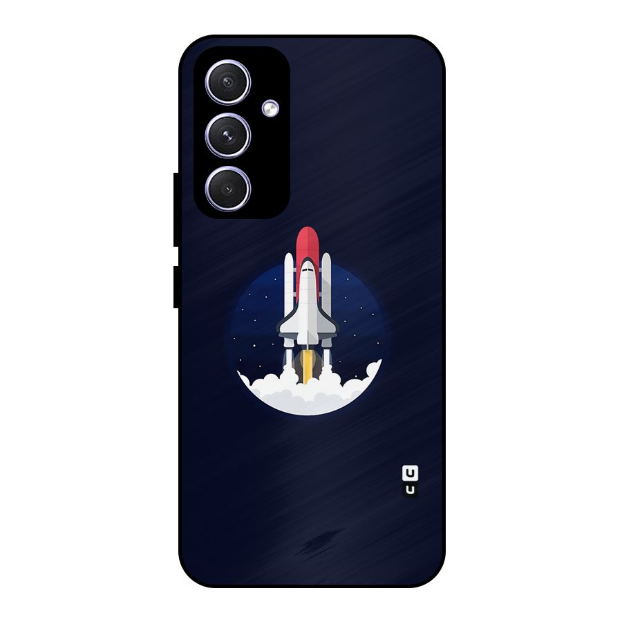 Space Rocket Minimal Metal Back Case for Galaxy A54