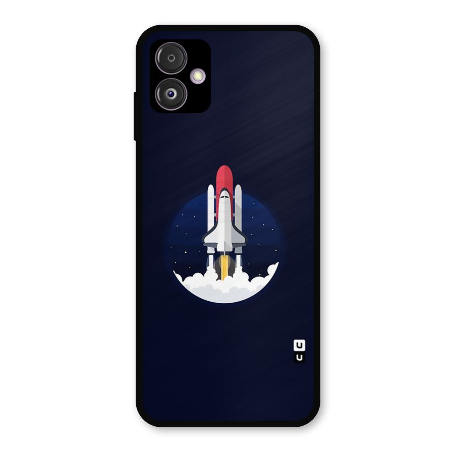 Space Rocket Minimal Metal Back Case for Galaxy F14