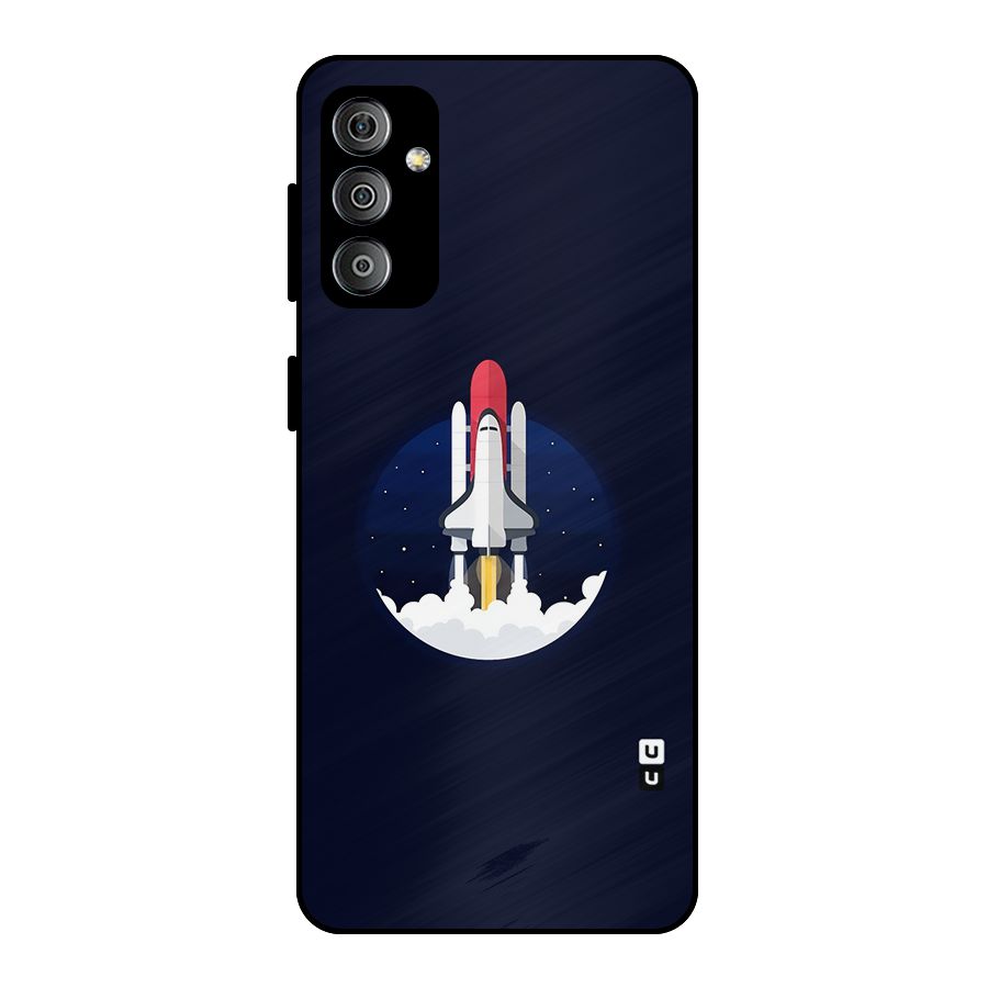 Space Rocket Minimal Metal Back Case for Galaxy F23