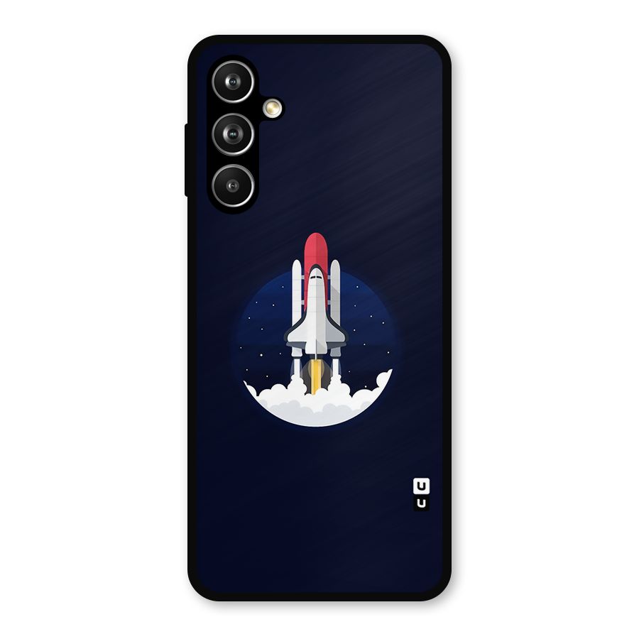 Space Rocket Minimal Metal Back Case for Galaxy F54