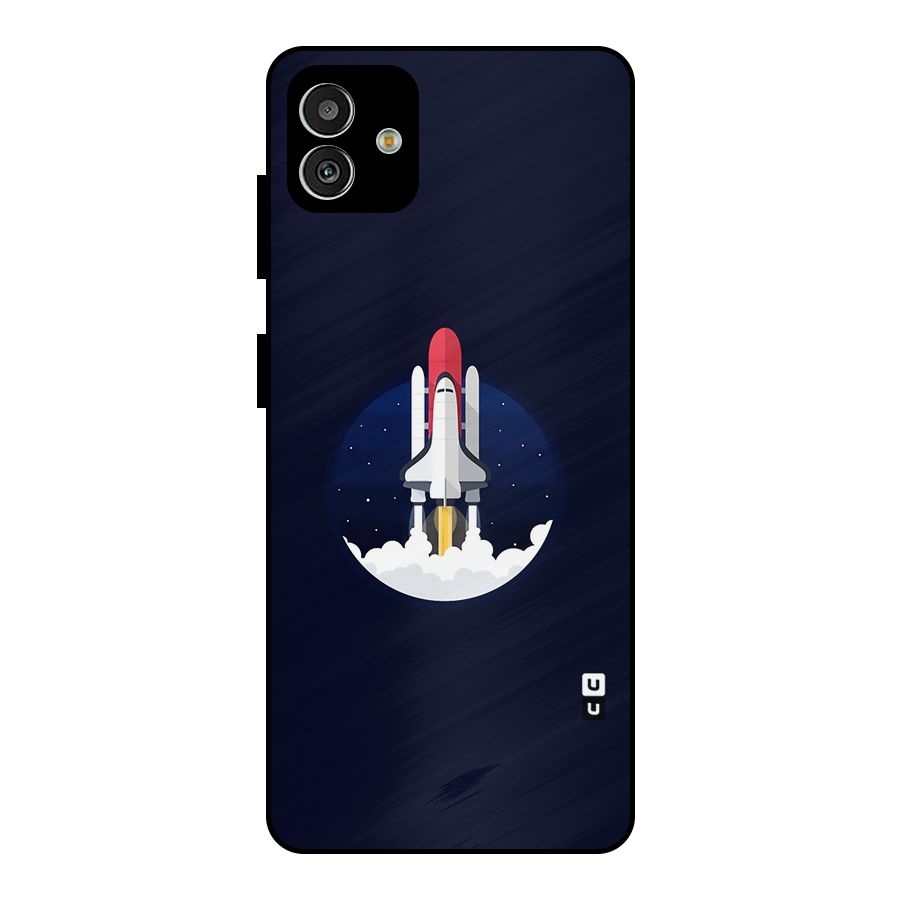 Space Rocket Minimal Metal Back Case for Galaxy M13 5G