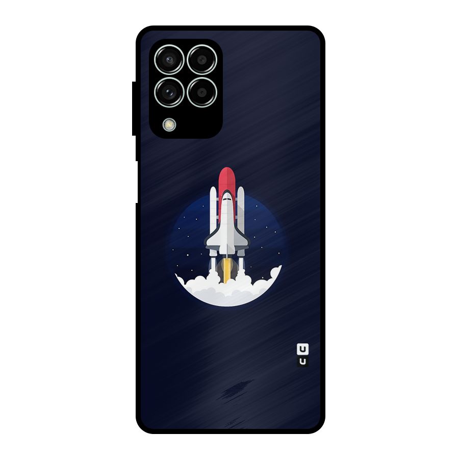 Space Rocket Minimal Metal Back Case for Galaxy M33
