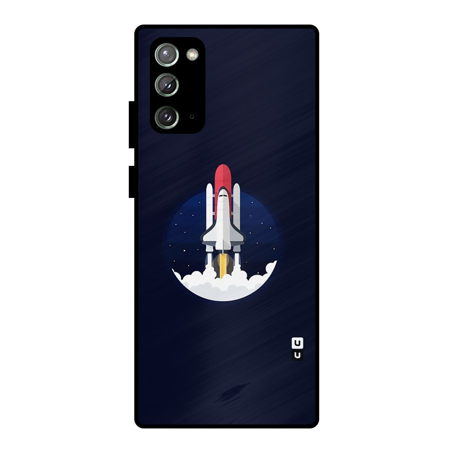 Space Rocket Minimal Metal Back Case for Galaxy Note 20