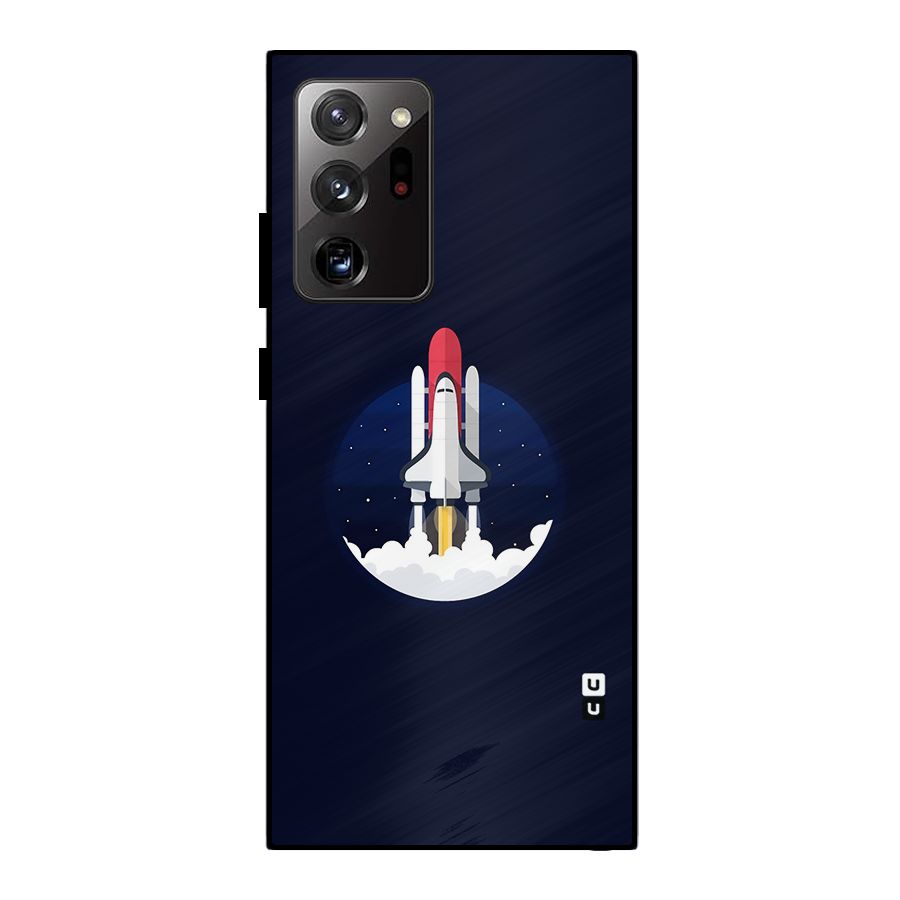 Space Rocket Minimal Metal Back Case for Galaxy Note 20 Ultra
