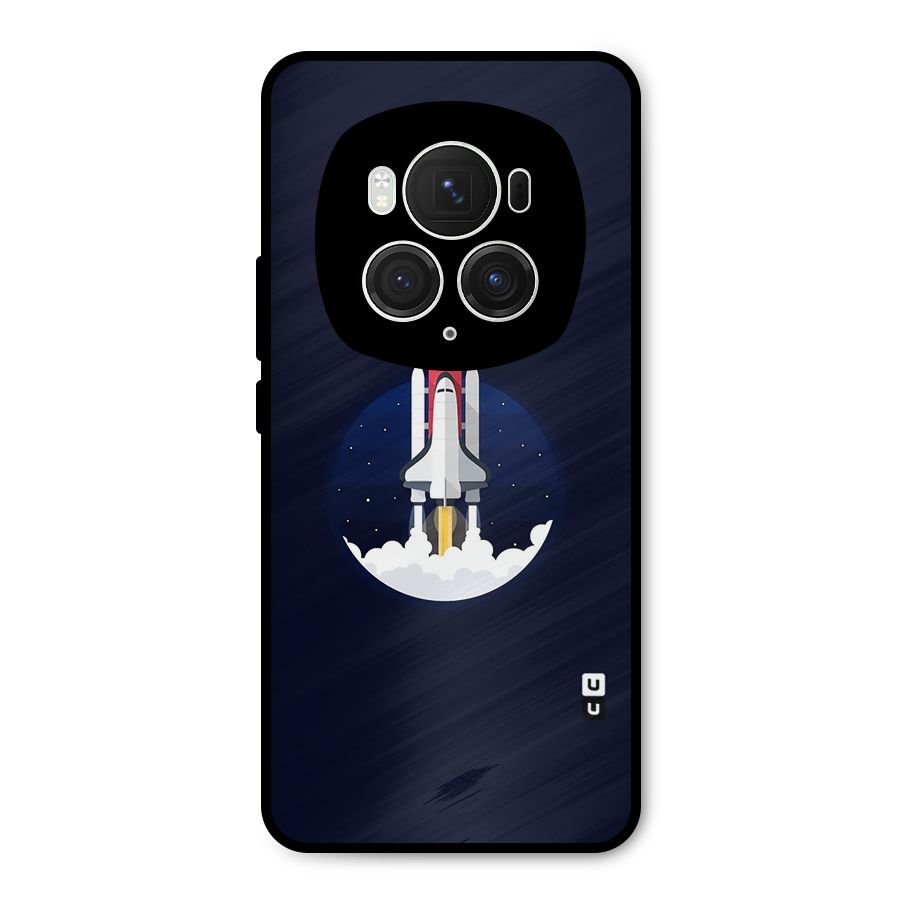 Space Rocket Minimal Metal Back Case for Honor Magic6 Pro
