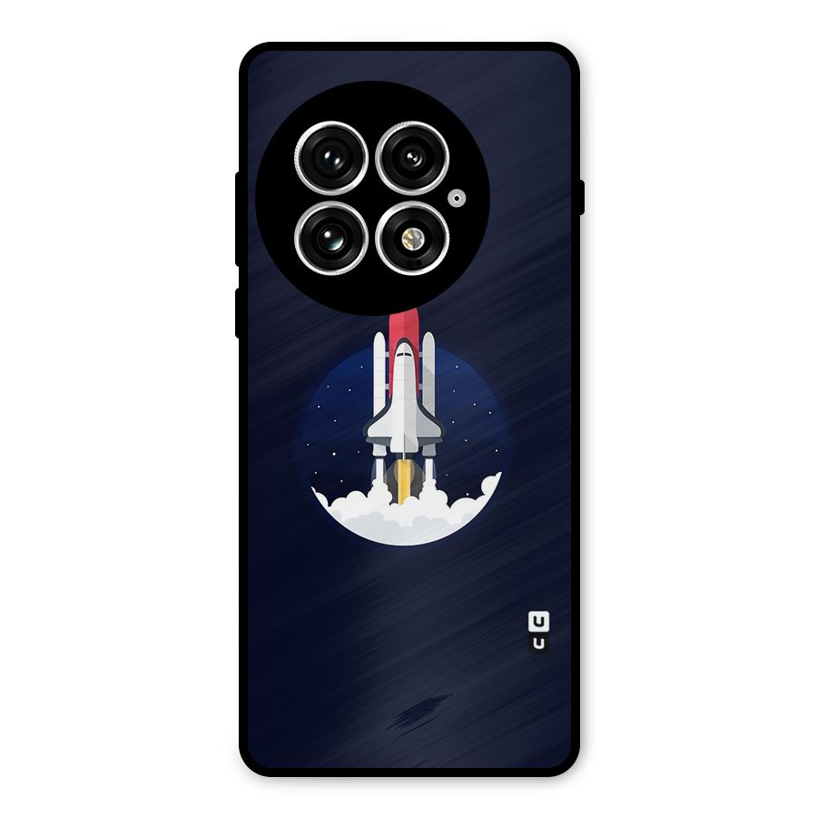 Space Rocket Minimal Metal Back Case for OnePlus 13