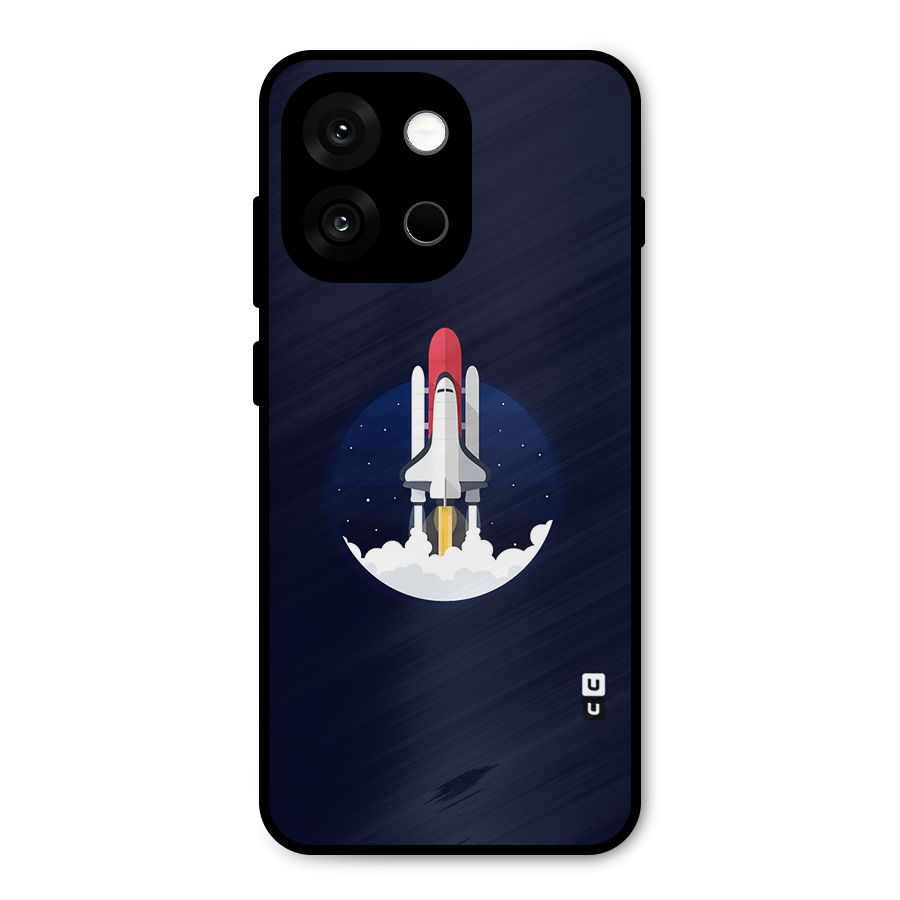 Space Rocket Minimal Metal Back Case for OnePlus 13s