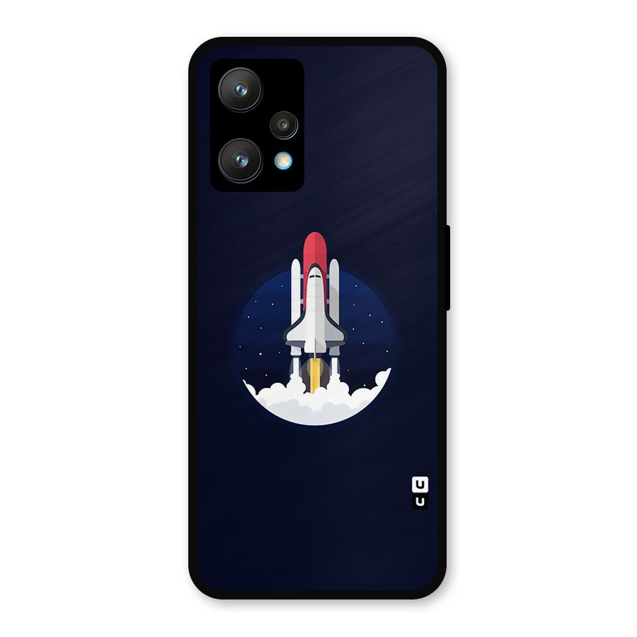 Space Rocket Minimal Metal Back Case for Realme 9 Pro Plus 5G