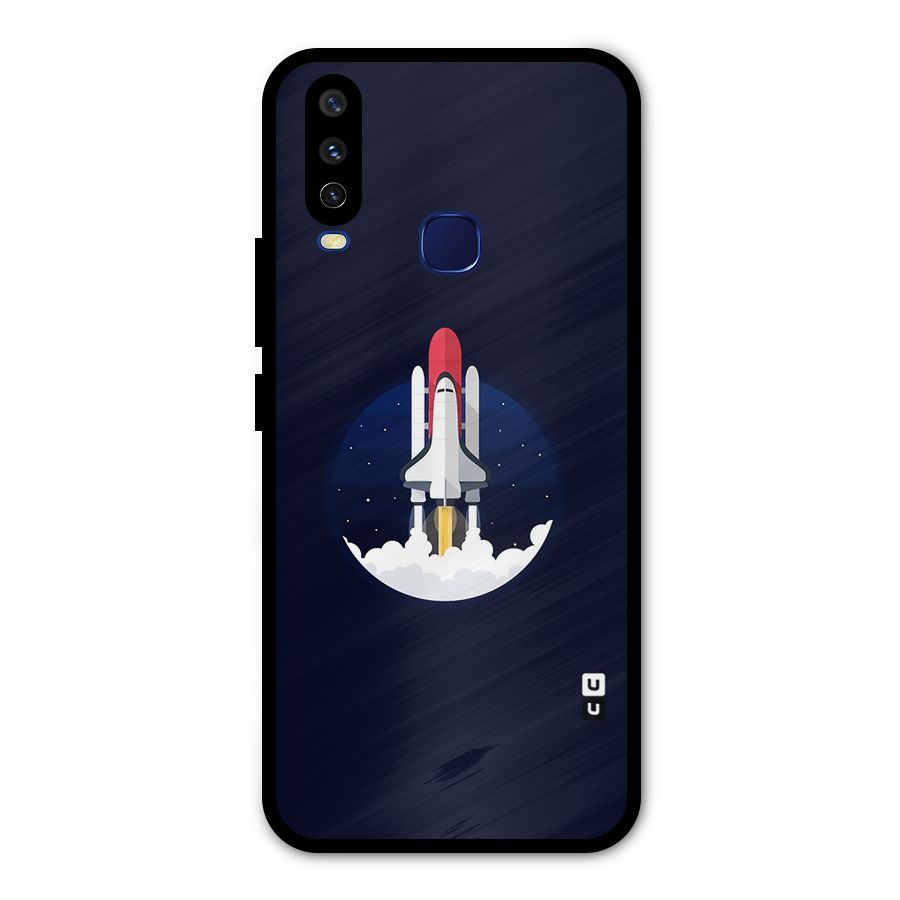 Space Rocket Minimal Metal Back Case for Vivo V17