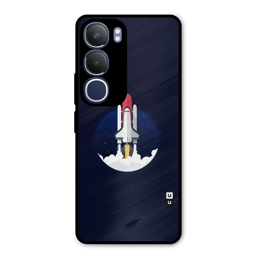 Space Rocket Minimal Metal Back Case for Vivo Y29