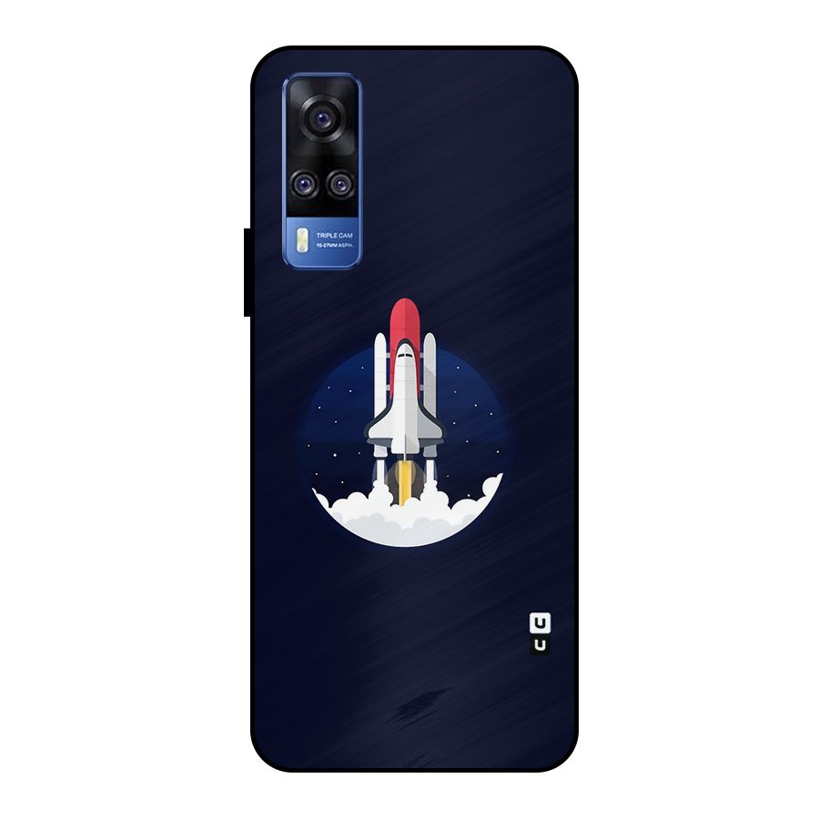 Space Rocket Minimal Metal Back Case for Vivo Y51