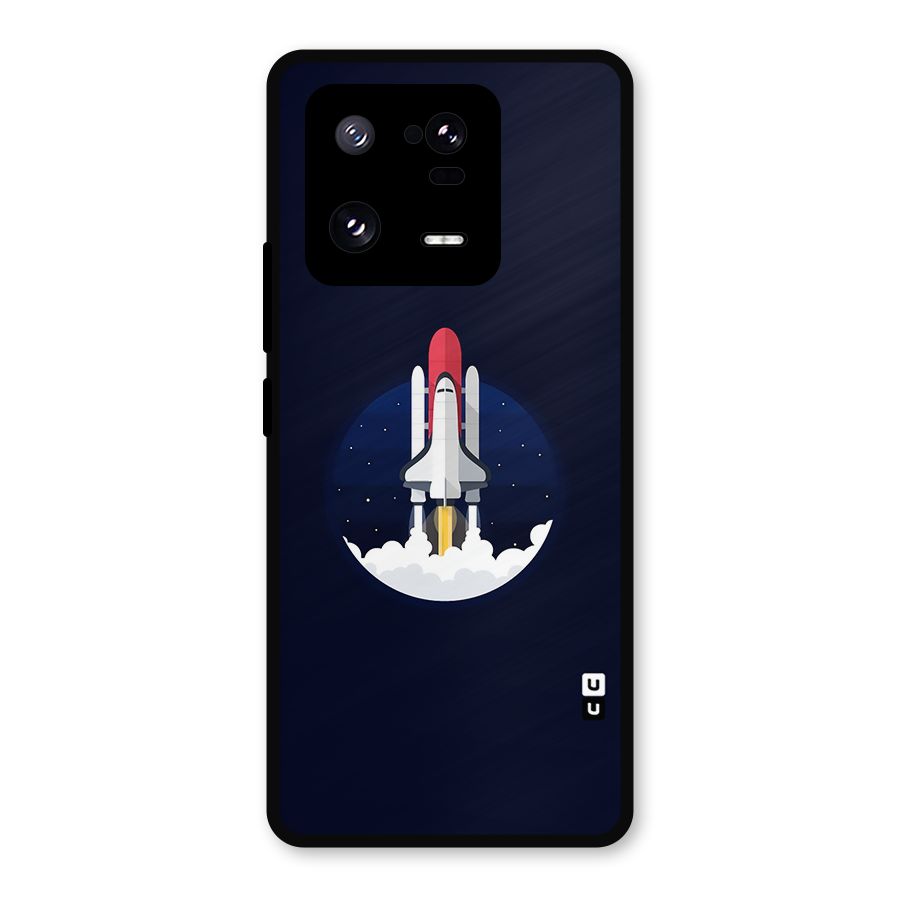 Space Rocket Minimal Metal Back Case for Xiaomi 13 Pro